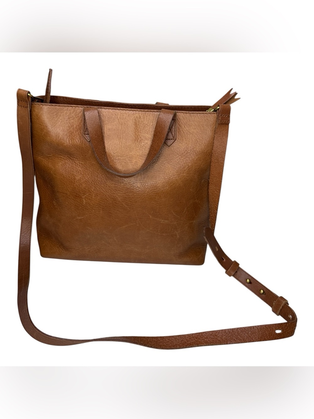 MADEWELL Mini Transport Crossbody Leather Minimal Tote - Picture 3 of 14